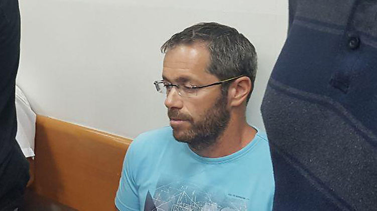 Таль Зильберштейн на скамье подсудимых в Израиле в 2017 году