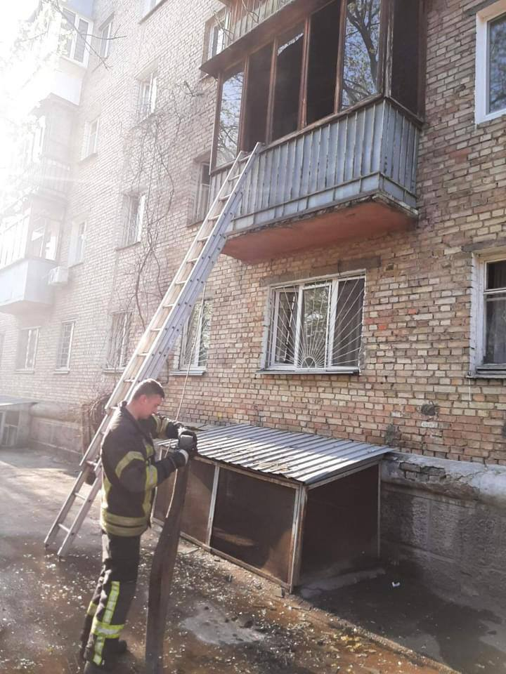 В Киеве произошел пожар