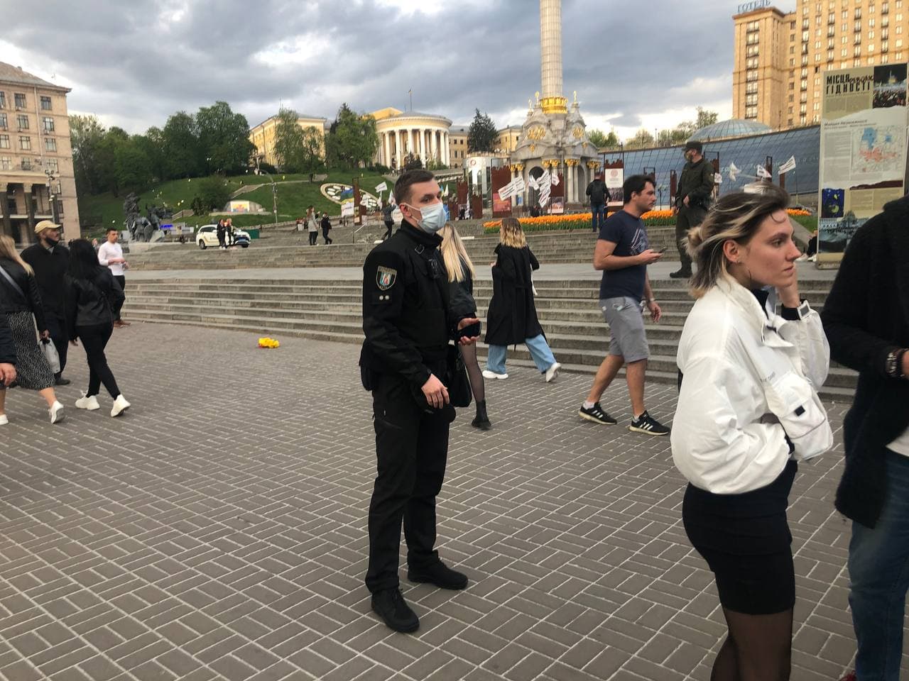 Майдан очищают от людей